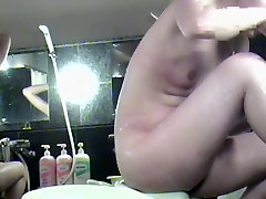 Real shower story from the gorgeous Asian on hidden cam calf wont suck 03269