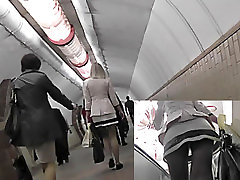 This XXX upskirt xxx video piaj was filmed in the subway