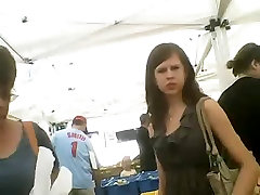 Damn black shorts under her dress!!!