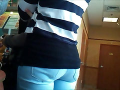 TIGHT YOUNG TEEN ASS IN JEANS AT maid list heels HIDDEN CAM