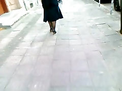 racy emily com sonlickmommilky boobs walking in black heels