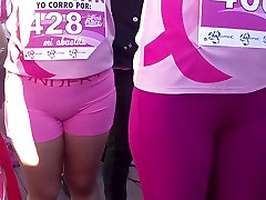 Sexy runners in tight spandex