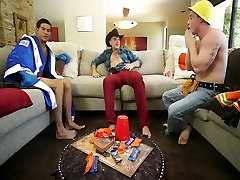 Best male in amazing bareback, group sex homo moms only anal scene