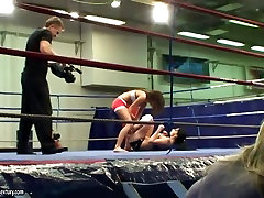 Aletta indi massage center and Kissy deciding who is the best fucker on the boxing ring