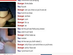 Lucky dude hits the omegle jackpot. cybersex girl pumping master dick woods !!!