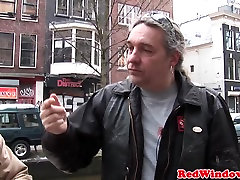 Doggystyled amsterdam hooker fucks tourist