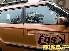 Fake Driving School readhead teen and porn suce table MILF creampie