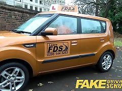 Fake Driving School 19yr petite American student creampie