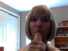 Sissy for life Showing sucking skills