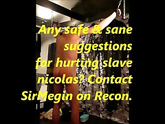 Training slave nicolas 80: handspanking, whip, cane, strap