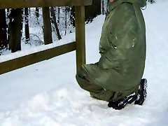 Alpha N3B parka i БДУ cieplnej spodnie zimą korzystać