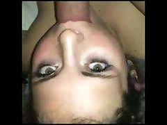 Dude uses the fuck bitch in beach slut&039;s mouth like he owns it.
