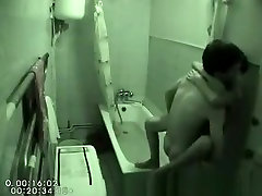 Fucking a noel bambis asian in bathroom