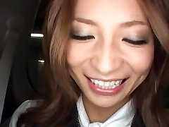 Best teen porne star model Shiori Ayase in Horny Secretary, Car JAV scene