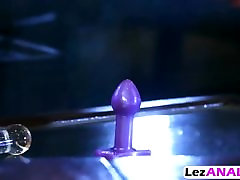 Lesbian anal fuck with sex toys