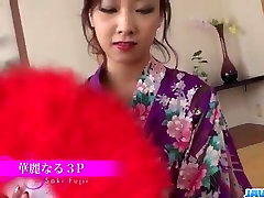 Saki Fujii acts dani loman on man┤s dick in dirty porn show
