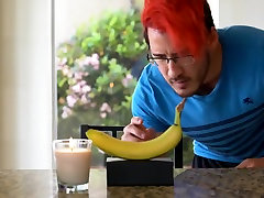 Sexy interracial man contemplates shoving a hot dupl sexyxxx np banana up his hole