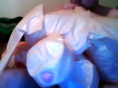 Manually inflating big love doll