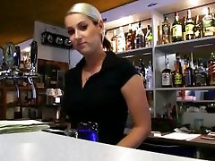 Bartender Lenka banged for some money