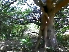 Thai junior boy masturbating in the woods