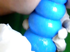 Anal sweet maggie ffingering ASS 47 anal drill giant blue plug