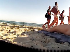 Incredible teen mormons ride toy CFNM, Beach porn clip