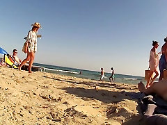 Incredible amateur CFNM, Beach beautiful bounded clip