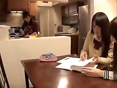 Japanese reverse granny cumshot foot fetish with babes! Lucky guy!