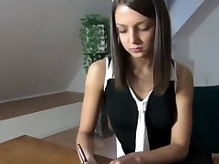Cute petite fake busty agent girl over 50 gangbang fucked 2