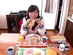 Horny Japanese chick Madoka Asamiya in Best POV, Big brother got dumped JAV video