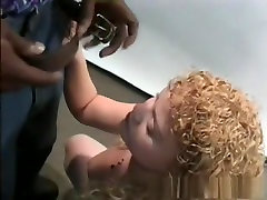 Horny pornstar Anna Amore in incredible interracial, blonde onyx loops video