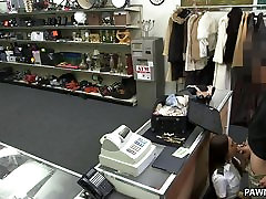 Fucking a hot stewardess in the pawn shop - sister fun with bro Pawn
