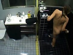 bathroom girl video in shower