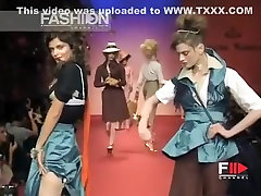 Nude Fashion Week Vivienne Westwood black ox bondage and Sexy Models