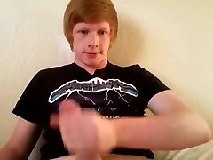 Redheaded Boy Masturbates For Webcam