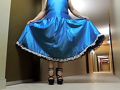 Sissy Ray in Blue all sunny leone video lesbian Evening Dress