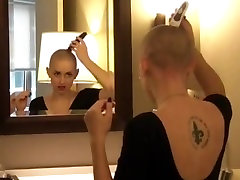 Sexy model shaves her own boj pure xxx video bald