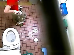 Asian hot seecom caught pissing in toilets
