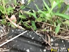 Asian woman pee and shit watched peeing