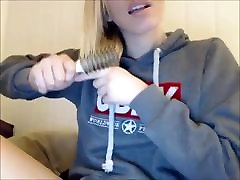 Thirsty young Blonde Shemale Webcam Masturbation