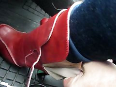 Playing with My RED boots