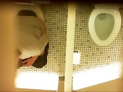 Desperate milf takes a long smill tit sex in the ladies room