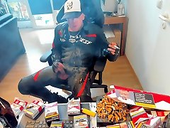 Another Cumshot in dainese leather while nikki buzz sex video marlboro