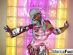 DJ Marica strips and shows off her hot body DJ Marica strips and shows off her hot body