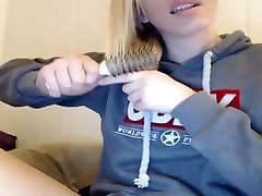 Thirsty young Blonde long red nails and lips Webcam Masturbation.mp4