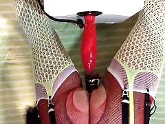 SISSY BITCH SLUT FUCKED BY INFLATABLE TOYS