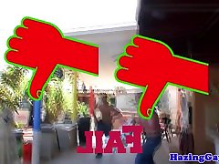 Gay indian garage xxx hazed outdoors by fraternity