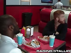 RagingStallion Big biggis finis Meat Orgy at the Diner!