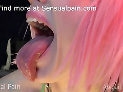 deepthroat anal spielen große zunge abigail dupree
