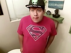 Chub Boy Strips, Piss, And Showers For Friend Request